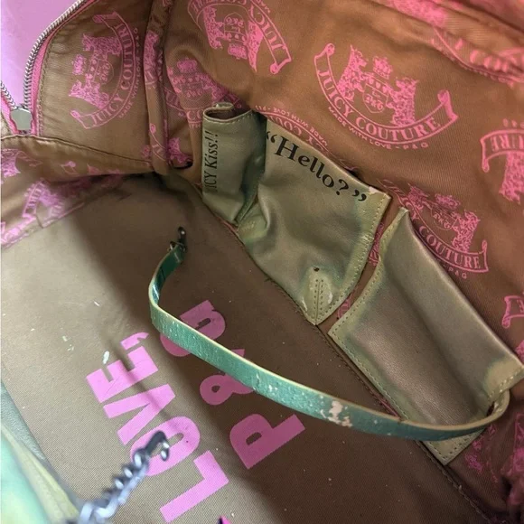 Juicy Couture Pink Satchel with Heart Charm